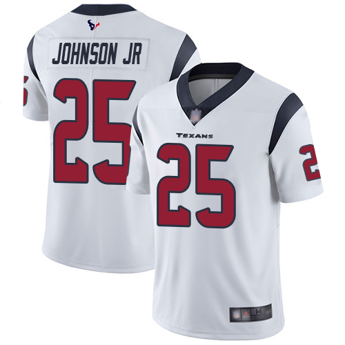 Houston Texans Limited White Men Duke Johnson Jr Road Jersey NFL Football 25 Vapor Untouchable